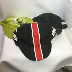 Vintage Hat Lot: Castelli, Bel Orta, Cycle Addicts Caps Scorpion, Pear, Cycle